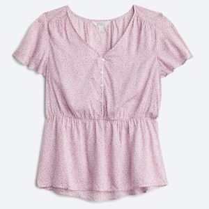 Market & Spruce Elijah Flutter Sleeve Top